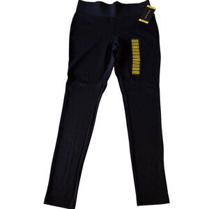 Tahari Womens Black High-Waisted Leggings Medium Rayon Nylon Stretch New $78